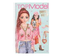 Depesche 13486 TOPModel Dress Me Up-Libro 20 páginas de Motivos de Modelos preimpresos para diseñar tú Mismo, Incl. 7 Hojas de Pegatinas, Paper, Multicolour, One Size