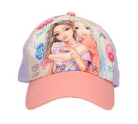 Depesche 13511 TOPModel Girl Power - Gorra Estampada en Beige, con Motivo de Modelo y lotes de Colores, Gorra Infantil con Rejilla y Ajuste de Talla