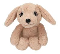 Depesche 13522 SNUKIS - Perro de Peluche, en marrón Claro, con Orejas Puntiagudas, Peluche de Aprox. 18 cm de Altura