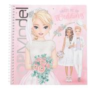 Depesche - Libro para colorear TOPModel Dress me Up - 24 págs, 11 hojas de pegatinas - Multicolor