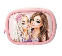 Depesche 13537 TOPModel - Neceser Beauty and Me en Rosa, con Motivo de Modelo, Bolso de Suave Tejido de Neopreno