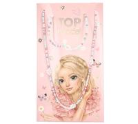 Depesche 13547 TOPModel Summer Feeling-Juego de bisutería con Collar y Pulsera elástica, Ambos Decorados con pequeñas Cuentas de Colores y Flores, Multicolor, 1 Piece