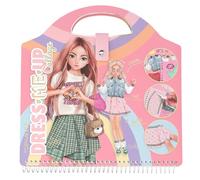 Depesche 13574 TOPModel-Libro Dress Me Up con 20 páginas de Motivos de Bailarinas preimpresos para diseñar tú Mismo, Incluye Papel de diseño y 5 Hojas de Pegatinas, Multicolor, 1 Piece