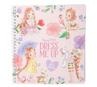 Depesche 13577 Princess Mimi-Libro Dress Me Up con 24 páginas para diseñar Trajes de Princesa, Incluye 10 Hojas de Pegatinas, Papel, Multicolored, One Size