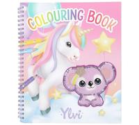 Depesche 13587 Ylvi-Libro 40 páginas preimpresas con Motivos de Unicornios para Colorear, Incluye 1 Hoja de Pegatinas, Multicolored, One Size