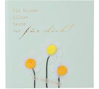 Depesche 13593.37 Tarjeta plegable Paper Love para cumpleaños, con texto a juego y diseños coloridos, sin texto interior, tarjeta plegable con sobre