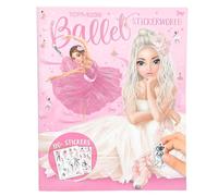 Depesche 13610 TOPModel Stickerworld Ballet-Libro 20 Fondo para Pegar, Incl. 3 páginas Dobles de Pegatinas de Ropa y Accesorios, Multicolor, One Size