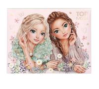 Depesche 13614 TOPModel Summer Feeling-Caja de papelería en Rosa, con Motivo de Modelo y Estampado de Flores, Incl. Papel, lápices, Goma de borrar, Regla y Mucho más, Multicolor, 1 Piece