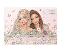 Depesche TOPModel Summer Feeling 13617 - Juego de papel de carta en carpeta, diseño de modelo y flores, incluye folletos y sobres