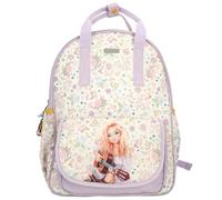 Depesche 13672 TOPModel Cowgirl - Mochila en Morado y Crema, con Motivo de Modelo y Estampado de Flores, Bolsa con Correas Ajustables