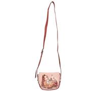 Depesche 13677 TOPModel Fur ever Friends: bolso bandolera pequeño en rosa y cobre, con motivos de modelos, perros y gatos, bolso de mano con correa ajustable