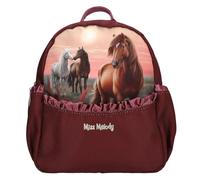 Depesche 13681 Miss Melody Dreamland - Mochila en Colores Baya, con Motivo de Caballo y Fruncido, Bolsa con Correas Ajustables