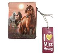 Depesche 13682 Miss Melody Dreamland - Monedero en Color Baya, con Motivo de Caballo, Monedero con Cierre de automáticos