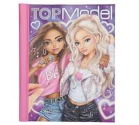 Depesche 13722 TOPModel My BFF-Libro para Colorear con LED y Sonido, con más de 40 páginas preimpresas para diseñar, Incluye Papel, Plantilla, Pegatinas, etc, Multicolor (0013722)