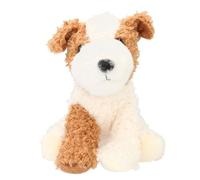 Depesche 13765 TOPModel Fur Ever Friends - Peluche Perro Arlo, con Pelaje Rizado en Color Crema, marrón y Negro, Peluche de Aprox. 16 cm