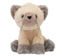 Depesche 13768 TOPModel Fur Ever Friends - Peluche Gato Amber, con Pelaje Suave en Gris y Beige, Peluche de Aprox. 16 cm