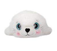 Depesche 13772 Princess Mimi - Peluche Robby, la Foca, con Pelaje Suave Blanco y Ojos Azules Brillantes, Peluche de Aprox. 30 cm