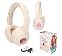 Depesche TOPModel - Auriculares infantiles con Bluetooth, máx. 85 dB, cable de carga USB, color beige