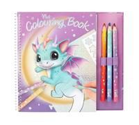 Depesche 13797 Ylvi - Libro para colorear con 25 páginas preimpresas para colorear y pegatinas, incluye lápices de colores, hoja de pegatinas y plantilla