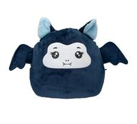 Depesche 13857 Ylvi Swoppies - Murciélago de Peluche en Azul Oscuro, con Efecto fosforescente y pequeñas alas, Peluche de Aprox. 30 cm de Altura