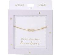 Depesche 13896.42 - Pulsera de oro con símbolo de infinito y brillantes, longitud variable, regalo para amigos y familiares