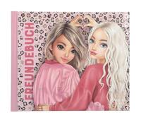 Depesche 13936 TOPModel Leoheart Rosa, con Motivo de Modelo y Estampado de Leo, Libro de la Amistad con 108 páginas para Escribir y Decorar, Multicolor, One Size