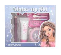 Depesche 13956 TOPModel: Set de Maquillaje Beauty and Me en Tonos Rosa y Lila, Incluye lápiz de Maquillaje, Gel Brillante, Piedras Decorativas y Mucho más.