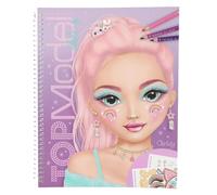 Depesche – Álbum para colorear Top Model Make Up Christy, 20 págs. y 2 págs. de pegatinas