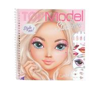 Depesche TOPModel Face Dress Me Up 13984 - Libro de Pegatinas con 24 páginas, diseño de Retratos para adornar, Incluye Pegatinas para Accesorios de 7 páginas