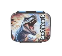 Depesche Fiambrera Dino World 13987 – Azul, dinosaurios, 3 compartimentos, separador flexible