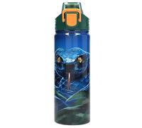 Depesche 13990 Adventure World: Botella de Acero Inoxidable en Azul y Verde, con Motivo de Serpientes, tapón y asa, Capacidad Aprox. 600 ml.