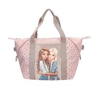 Depesche 14014 TOPModel Dots - Bolsa de Deporte Rosa, con Motivo de Modelo y Estampado de Lunares, Bolsa con asa y Compartimento Interior