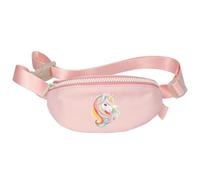 Depesche 14036 Ylvi Sugar Pop: pequeño Bolso Cruzado en Rosa, con Motivo de Unicornio y Purpurina, Bolso Bandolera con Correa Ajustable en Longitud.
