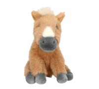 Depesche 14044 Miss Melody: Peluche de Caballo en Color Beige con Manchas en Color Crema, con Pelaje Suave y Ojos Negros, Peluche de Aprox. 20 cm