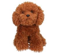 Depesche 14057 TOPModel Fur Ever Friends: Peluche de Perro Teddy, con Pelaje Rizado de Color marrón Oscuro, Peluche de Aprox. 30 cm