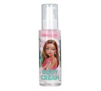Depesche 14114 TOPModel Candy Glam - Crema corporal, 120 ml. Crema para el cuidado de la piel en rosa y blanco, con aroma a algodón de azúcar