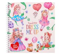 Depesche 14382 Princess Mimi Dress Me Up - Libro de Pegatinas con 24 páginas de diseños de Princesas para Personalizar, Incluye 10 Hojas de Pegatinas