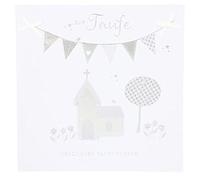 Depesche 8211.052 Glamour - Tarjeta de felicitación para bautizo con adornos y purpurina , color/modelo surtido