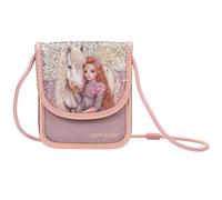 Depesche Brustbeutel 13298 TOPModel Viva Violet-Bolso de Pecho Rosa con Motivo de Modelo, Caballo y Purpurina, Bandolera con asa de Hombro Ajustable, Multicolor, One Size