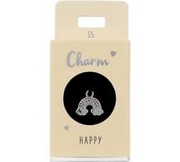 Depesche-Buchstaben 11834-055 Colgante Arco Iris, Chapado en Plata, para Collares, Pulseras y Pendientes, Ideal como pequeño Regalo, Multicolor, Normal