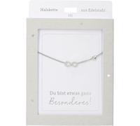 Depesche Collar para mujer con colgante de corazón, color plateado o dorado, 42-47 cm, ajustable, en diferentes variantes con símbolos, letras o signos del zodiaco (43)