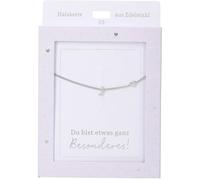 Depesche Collar para mujer con colgante de corazón, color plateado o dorado, 42-47 cm, ajustable, en diferentes variantes con símbolos, letras o signos del zodiaco, Filigran, Acero inoxidable, No es