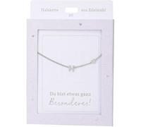 Depesche Collar para mujer con colgante de corazón, color plateado o dorado, 42-47 cm, ajustable, en diferentes variantes con símbolos, letras o signos del zodiaco, Filigran, Acero inoxidable, No es