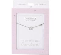 Depesche Collar para mujer con colgante de corazón, color plateado o dorado, 42-47 cm, ajustable, en diferentes variantes con símbolos, letras o signos del zodiaco, Filigran, Acero inoxidable, No es