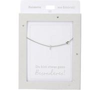 Depesche Collar para mujer con colgante de corazón, color plateado o dorado, 42-47 cm, ajustable, en diferentes variantes con símbolos, letras o signos del zodiaco, Filigran, Acero inoxidable, No es