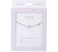 Depesche Collar para mujer con colgante de corazón, color plateado o dorado, 42-47 cm, ajustable, en diferentes variantes con símbolos, letras o signos del zodiaco, Filigran, Acero inoxidable, No es