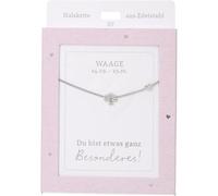 Depesche Collar para mujer con colgante de corazón, color plateado o dorado, 42-47 cm, ajustable, en diferentes variantes con símbolos, letras o signos del zodiaco, Filigran, Acero inoxidable, No es