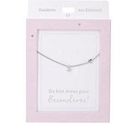 Depesche Collar para mujer con colgante de corazón, color plateado o dorado, 42-47 cm, ajustable, en diferentes variantes con símbolos, letras o signos del zodiaco, Filigran, Acero inoxidable, No es