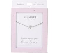 Depesche Collar para mujer con colgante de corazón, color plateado o dorado, 42-47 cm, ajustable, en diferentes variantes con símbolos, letras o signos del zodiaco, Filigran, Acero inoxidable, No es