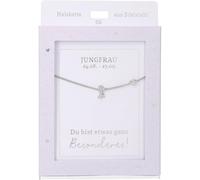 Depesche Collar para mujer con colgante de corazón, color plateado o dorado, 42-47 cm, ajustable, en diferentes variantes con símbolos, letras o signos del zodiaco, Filigran, Acero inoxidable, No es